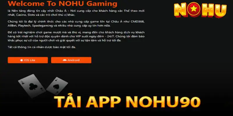 Hướng dẫn cách tải app Nohu90 trên điện thoại